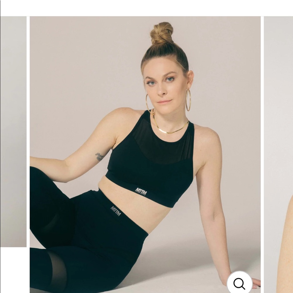 MTTM Active High Neck Sports Bra Black